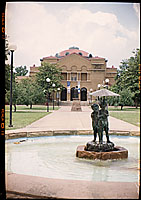 Shryock Auditorium S.I.U.C. with ' Paul et Virginie ' fountain in foreground